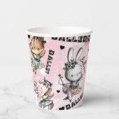 バレリーナ動物 紙コップ (正面)