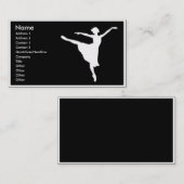 バレリーナ名刺 名刺 (正面/裏面)