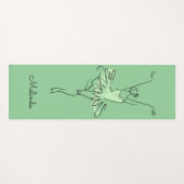 バレリーナ名前をカスタムする及び色のヨガのマット ヨガマット (正面(横))