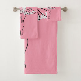 バレリーナ名前をカスタムする&カラータオルセット バスタオルセット