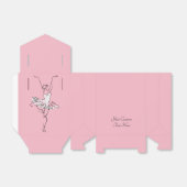 バレリーナ名前をカスタムする&カラービーフボックス フェイバーボックス (折り畳みなし)