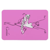 バレリーナ名前をカスタムする&カラーマグネット マグネット (横)