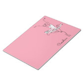 バレリーナ名前をカスタムする&カラーメモ帳 ノートパッド (アングル)