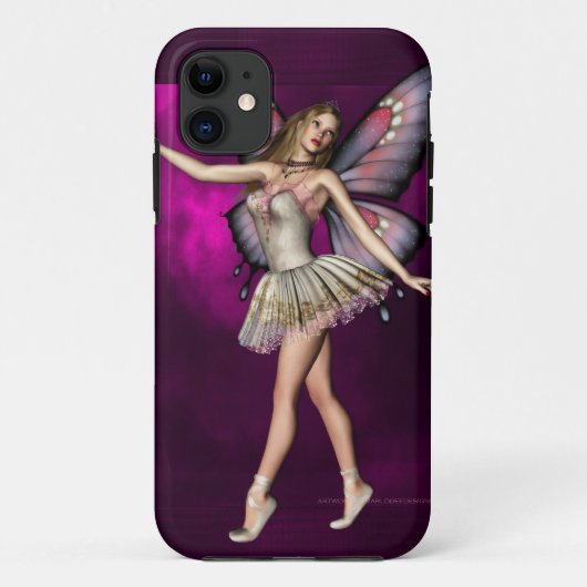 バレリーナ妖精アートワークD1 iPhone 5 IDケース Case-Mate iPhoneケース (裏面)