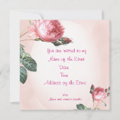 バレリーナ妖精 招待状 (裏面)