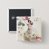 バレリーナ妖精 缶バッジ (正面&裏面)