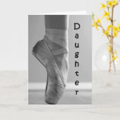 バレリーナ娘の誕生日誇りを持ったの カード (黄色い花)