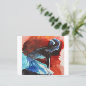 バレリーナ待機 ポストカード (スタンド正面)