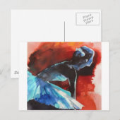 バレリーナ待機 ポストカード (正面/裏面)