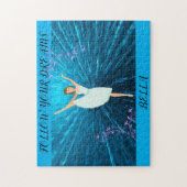 バレリーナ後を追パズル、"あなたの夢"&名前。 ジグソーパズル (縦)