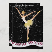 バレリーナ招待状バイSRF 招待状 (正面/裏面)