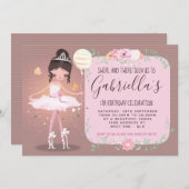 バレリーナ招待状 招待状 (正面/裏面)