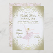 バレリーナ招待状 招待状 (正面/裏面)