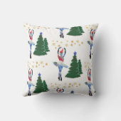 バレリーナ新年スロークッション41 x 41 cm クッション (裏面)