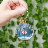 バレリーナ明るいファッションエレガンスダンス キーホルダー (手)