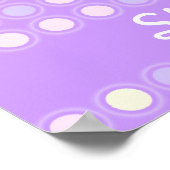 バレリーナ桃 – 赤毛の女の子"あなたの名前"ポスター ポスター (角)