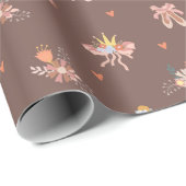 バレリーナ模様のラッピング紙 ラッピングペーパー (ロールコーナー)