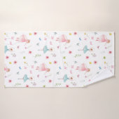 バレリーナ模様 バスタオル (バスタオル)