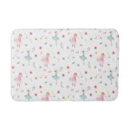 バレリーナ模様 バスマット