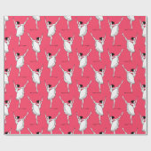 バレリーナ模様 ラッピングペーパー (フラット)