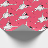 バレリーナ模様 ラッピングペーパー (角)