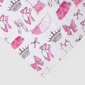 バレリーナ模様（水彩） 薄葉紙 (詳細)