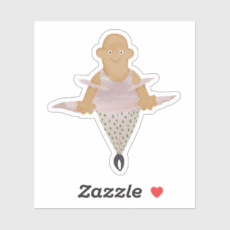 バレリーナ水玉模様レギンス。 シール