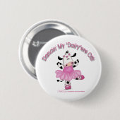 バレリーナ牛 缶バッジ (正面&裏面)