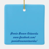 バレリーナ猫 セラミックオーナメント (裏面)