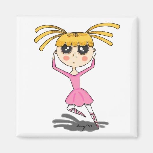 バレリーナ磁石 マグネット (正面)