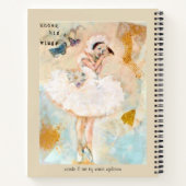 バレリーナ祈りの言葉ジャーナル ノートブック (裏面)