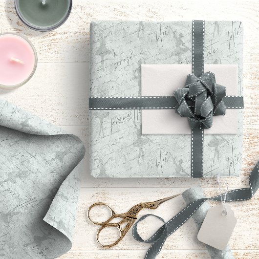 バレリーナ移動パターンミントID738 ラッピングペーパー