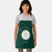 バレリーナ素朴な伝統的植物性クリスマス エプロン (インサイチュ)