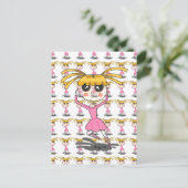 バレリーナ葉書 ポストカード (スタンド正面)