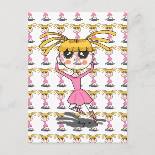 バレリーナ葉書 ポストカード (正面)