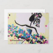 バレリーナ葉書 ポストカード (正面/裏面)