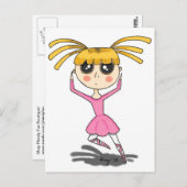 バレリーナ葉書 ポストカード (正面/裏面)