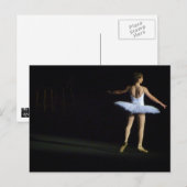 バレリーナ葉書 – 横 ポストカード (正面/裏面)