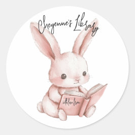 バレリーナ蔵書票ベビーシャワー用ステッカー ラウンドシール