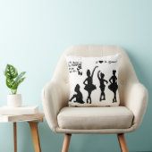 バレリーナ装飾用クッション（白と黒）。 クッション (椅子)