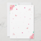 バレリーナ誕生日の招待状バレリーナの招待状 招待状 (裏面)