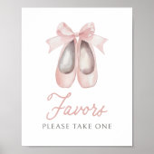 バレリーナ誕生日ウィズサイン ポスター (正面)