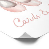 バレリーナ誕生日カードとギフトサイン ポスター (角)