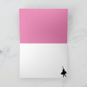 バレリーナ誕生日カード カード (内部)