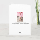 バレリーナ誕生日カード（トゥツの少女） カード (裏面)