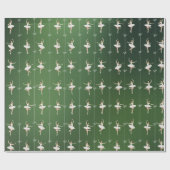 バレリーナ誕生日クリスマスラッピング紙 ラッピングペーパー (フラット)