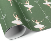バレリーナ誕生日クリスマスラッピング紙 ラッピングペーパー (ロールコーナー)