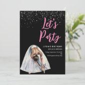 バレリーナ誕生日招待状バレエダンサー誕生 招待状 (スタンド正面)