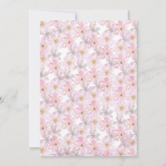 バレリーナ誕生日招待状バレエパーティー 招待状 (裏面)