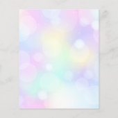 バレリーナ誕生日踊りバニー予算の招待 (裏面)